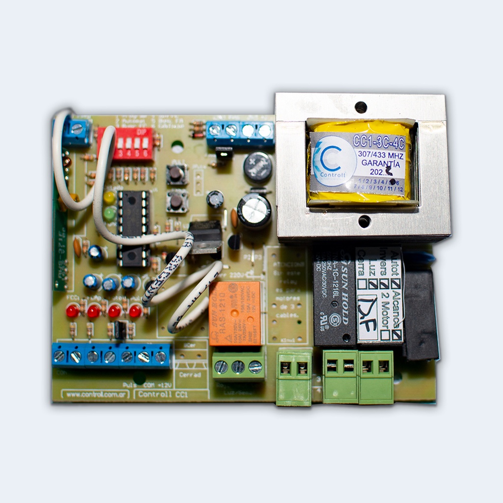 [0503] CC1 4 CABLES 433MHZ 1HP CERRA S/CAJA