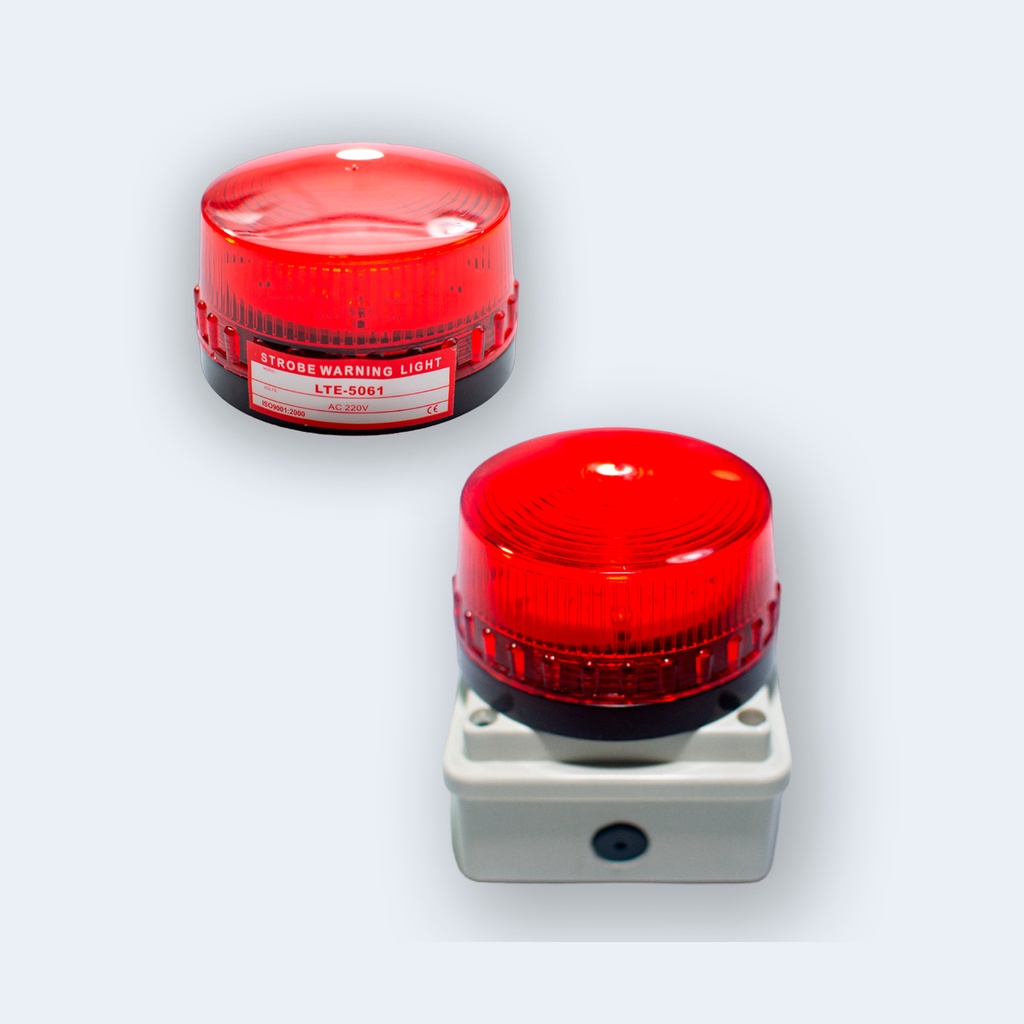 LUZ BALIZA ROJA 220V FIJACION SOBRE PILAR